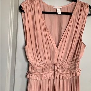 H&M blush silky dress